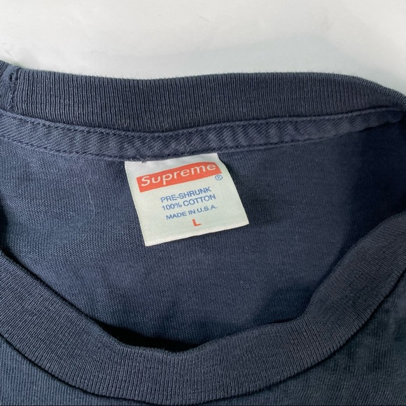 Supreme Egyptian Nefertiti Mens Navy Color Mens Large Size Graphic Tee Shirt - Picture 4 of 5